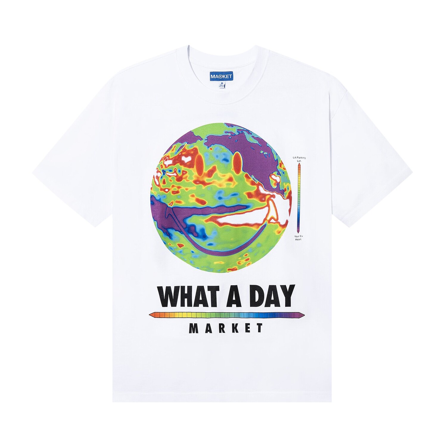 

Футболка Market Smiley What A Day Белая, Белый