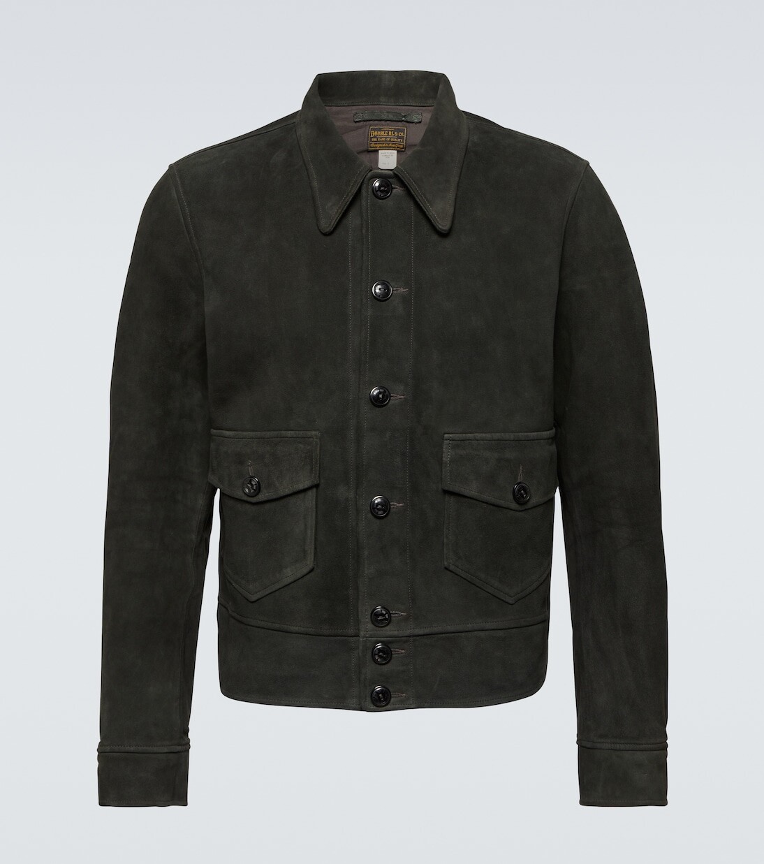 

Замшевая куртка hadley Rrl, черный