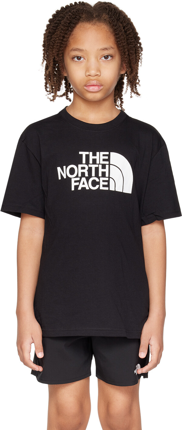 

Детская черная футболка с рисунком Big Kids The North Face Kids