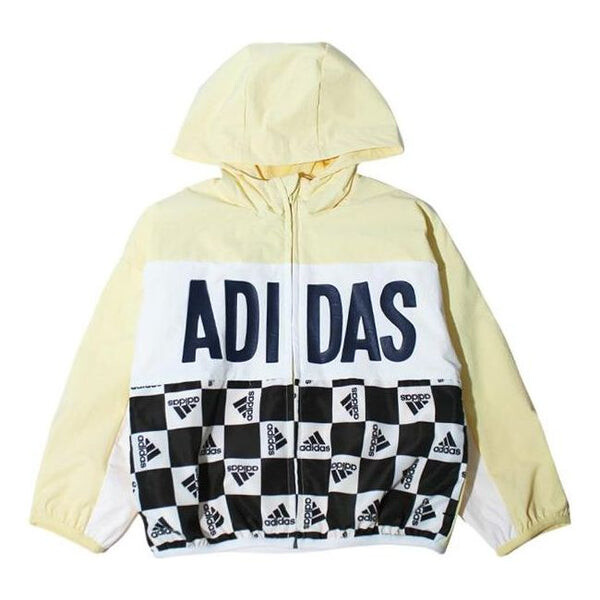 

Куртка (PS) adidas Logo Stretch-woven Jacket 'Yellow White Black', желтый