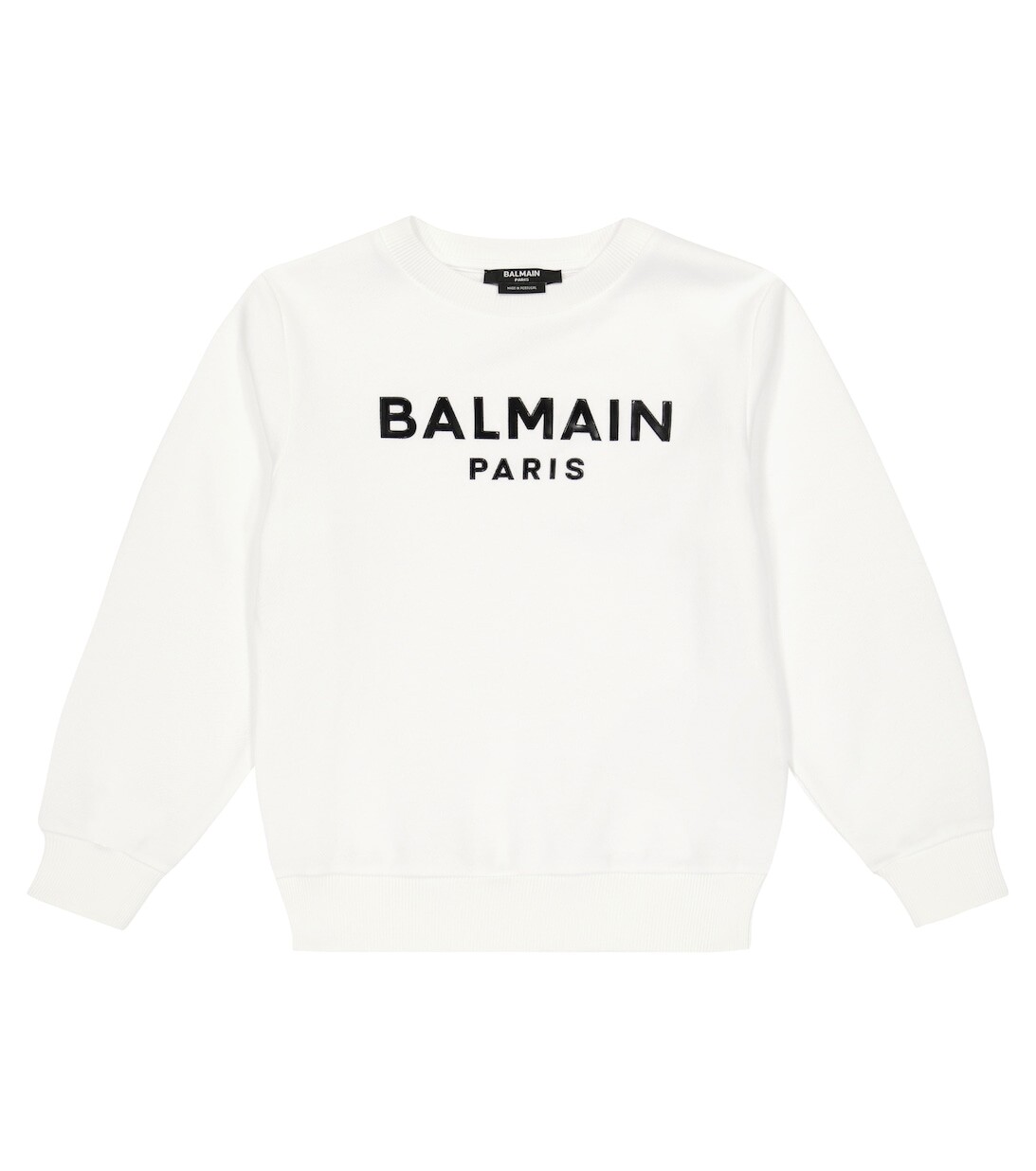 

Толстовка из хлопкового джерси с логотипом Balmain, белый