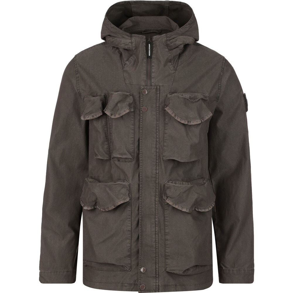 Межсезонная куртка Weekend Offender Cotoca, серо-коричневый куртка рубашка weekend offender arrow highway размер m бордовый коралловый
