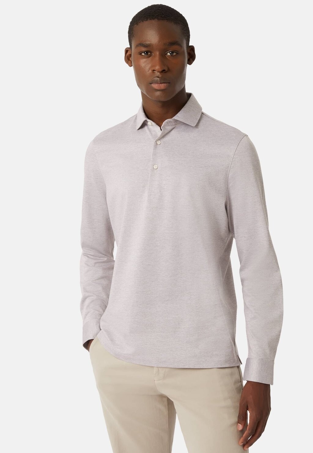 

Футболка с длинным рукавом B In Regular Fit Boggi Milano, бежевый
