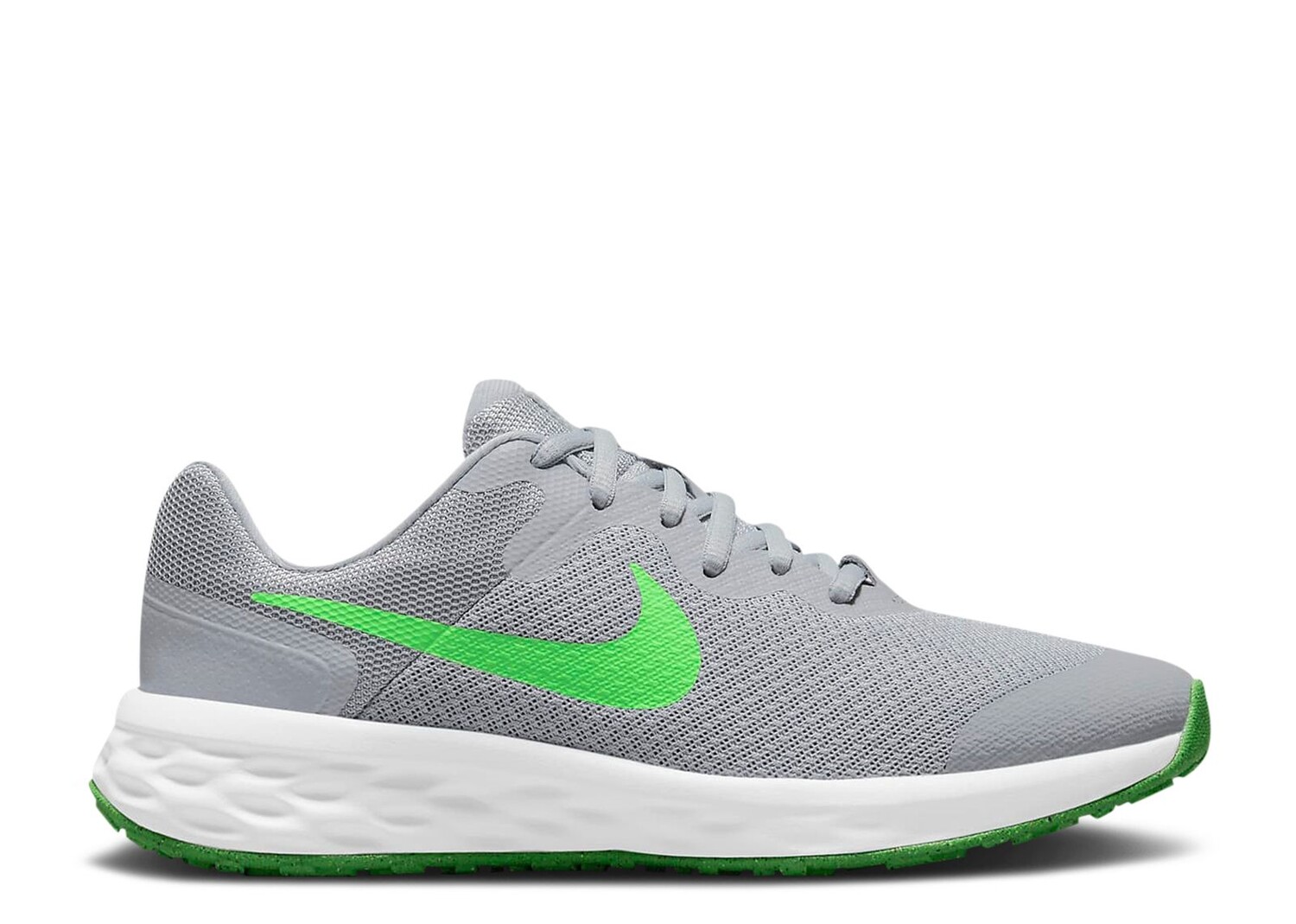 

Кроссовки Nike Revolution 6 Gs 'Light Smoke Grey Green Strike', серый