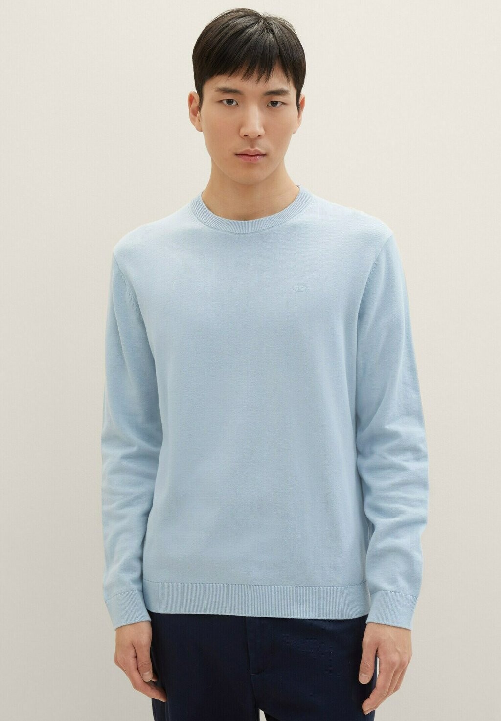 

Вязаный свитер TOM TAILOR, цвет foggy blue