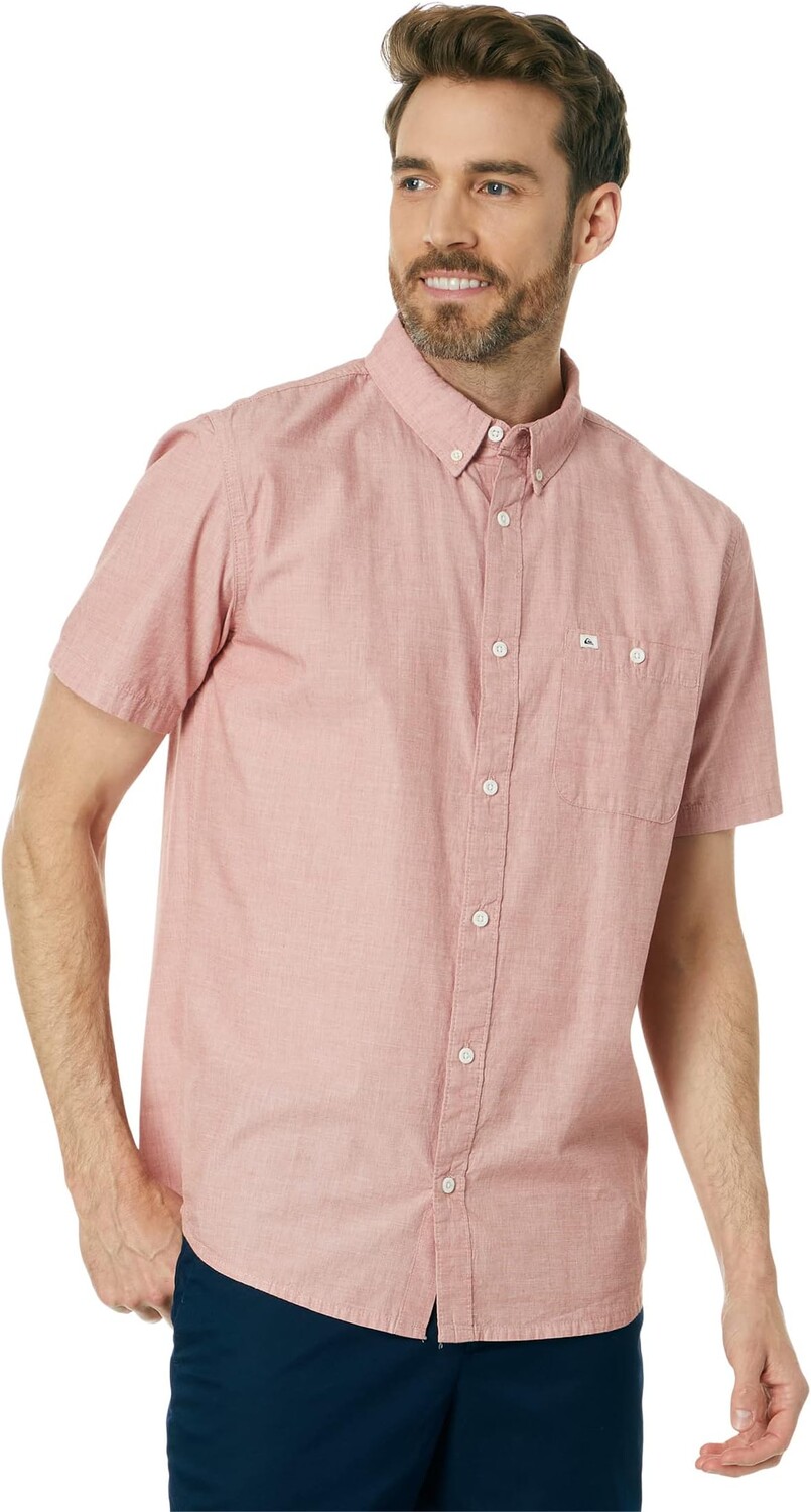 

Рубашка Winfall Short Sleeve Quiksilver, цвет Red Ochre