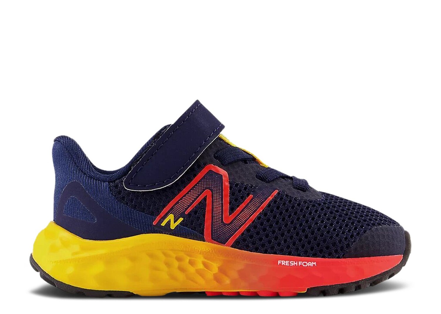 

Кроссовки New Balance Fresh Foam Arishi V4 Bungee Lace Toddler Wide 'Navy Red Egg Yolk', синий