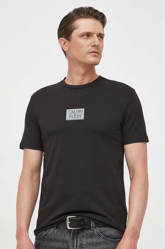 

Хлопковая футболка Calvin Klein, черный