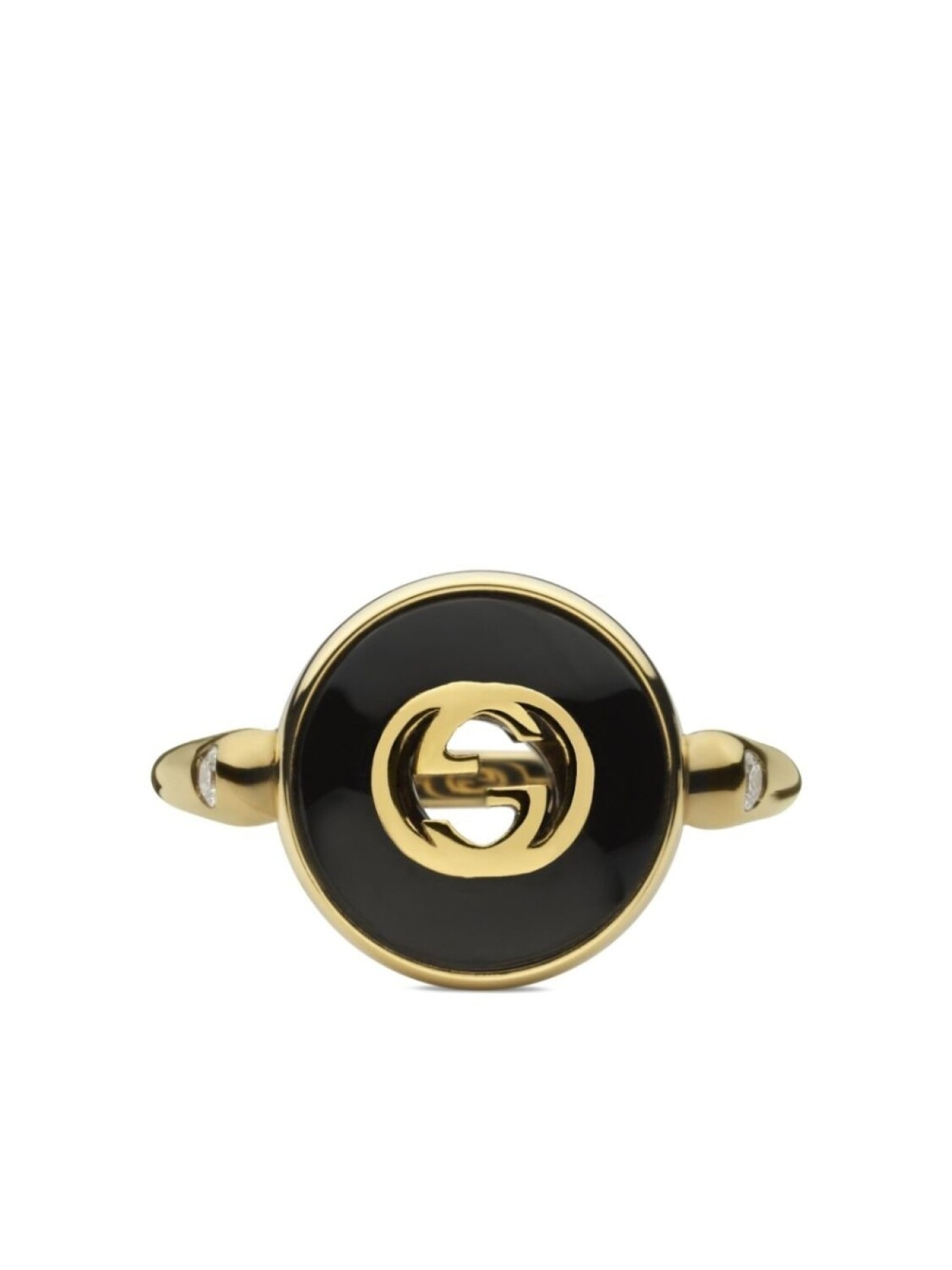 

Блокирующее кольцо G Gucci, черный