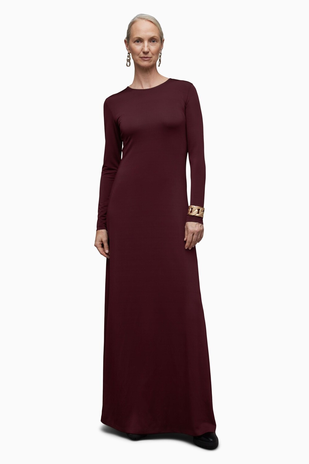 

Платье макси с длинными рукавами Allsaints Katlyn All Saints, фиолетовый