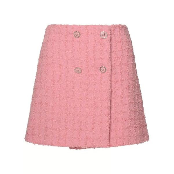 

Юбка virgin wool blend skirt Versace, розовый