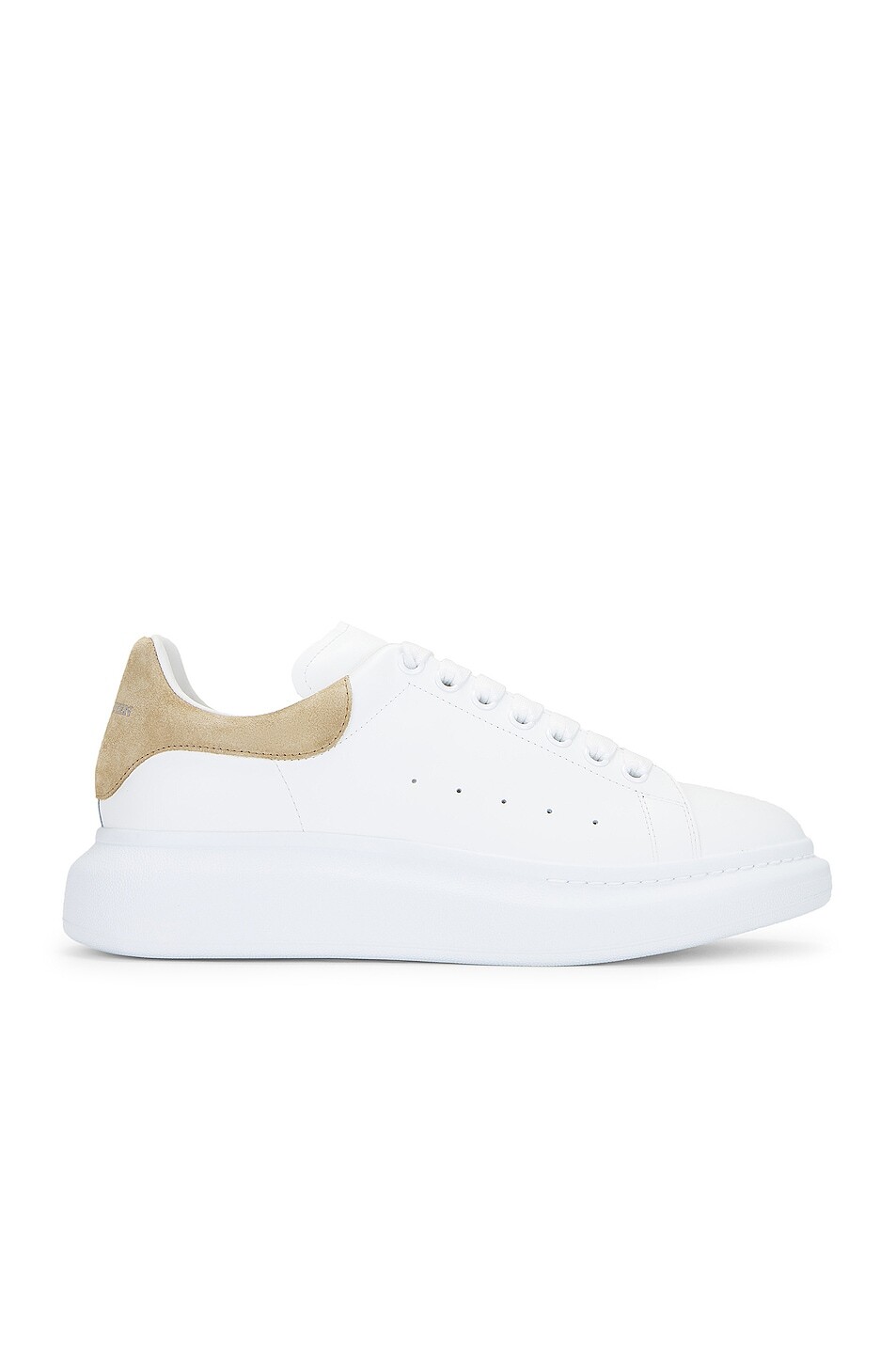 

Кроссовки Alexander Mcqueen Leather, цвет White & Beige