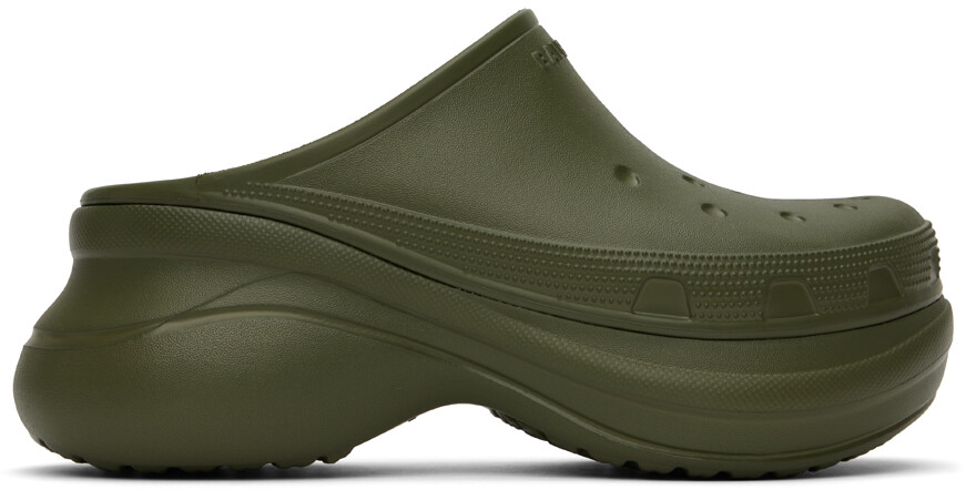 

Мюли Balenciaga цвета хаки Crocs Edition