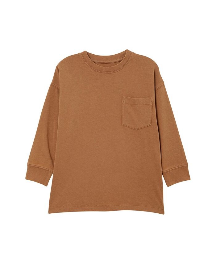 

Футболка с длинным рукавом Little Boys The Essential COTTON ON, коричневый