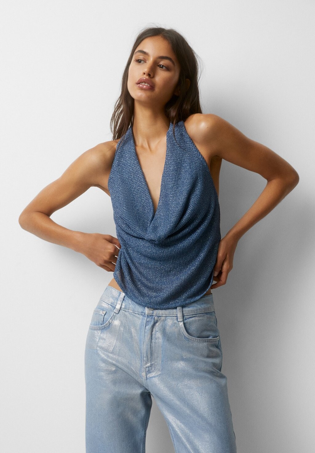 

Топ PULL&BEAR, синий