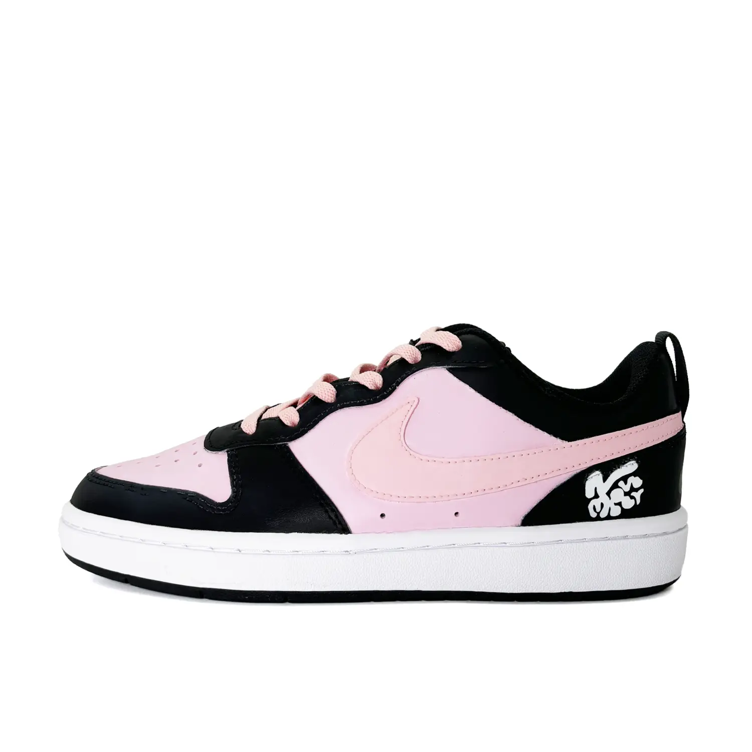 

Кроссовки Nike Court Borough 2 Skateboarding Shoes Women's Low-top Black/powder, розовый
