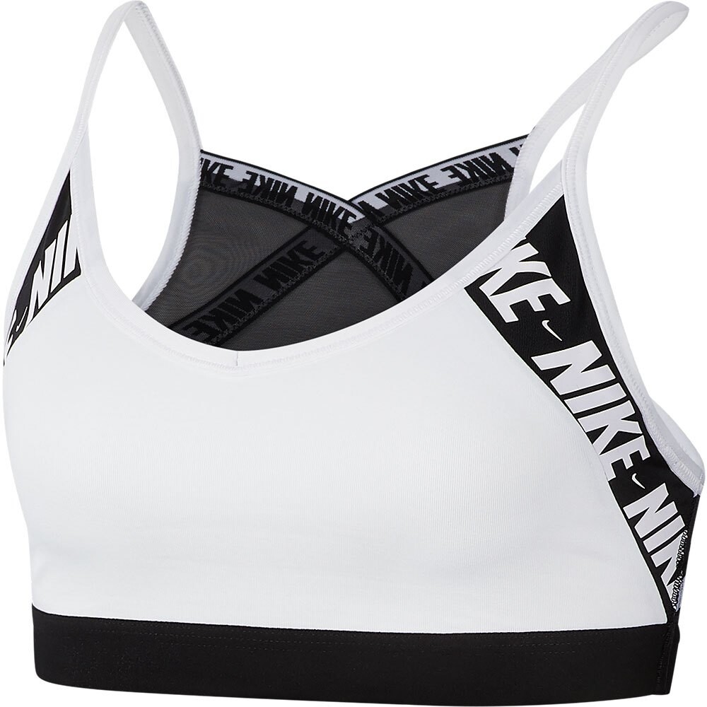 

Спортивный бюстгальтер Nike Indy Logo Light Support, белый