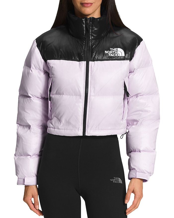 

Укороченная куртка с капюшоном Nuptse The North Face, Серый