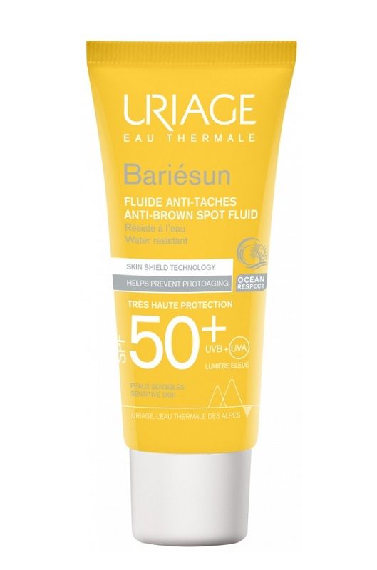 Uriage Bariesun SPF50+ жидкость для лица, 40 ml uriage bariesun spf50 защитная палочка с фильтром 8 ml