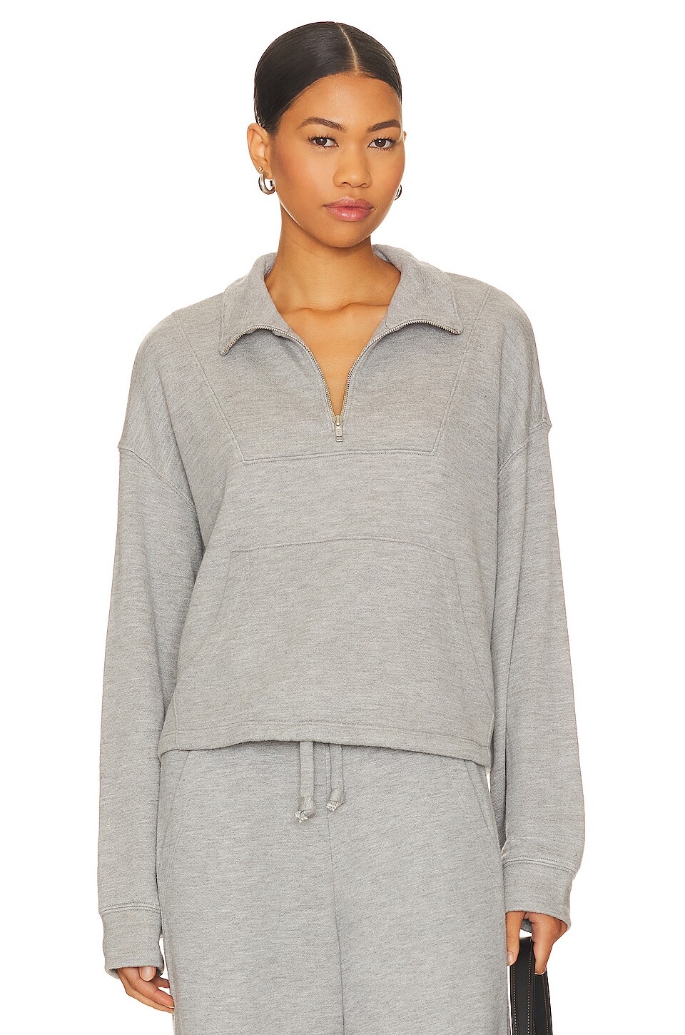 

Толстовка YEAR OF OURS The Port Half Zip, цвет Heather Grey