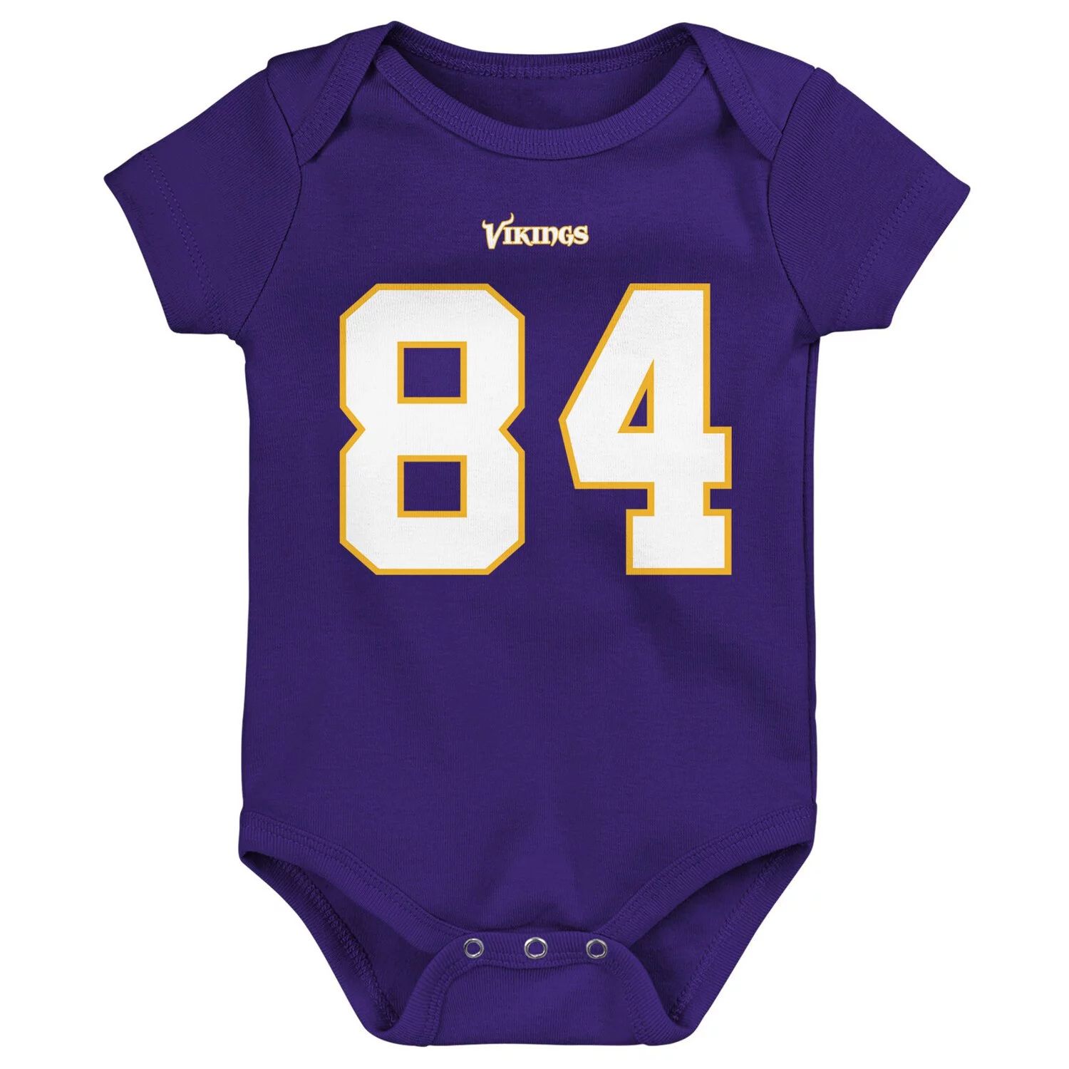 Младенческое боди Mitchell & Ness Randy Moss Purple Minnesota Vikings Mainliner, имя и номер игрока в отставке Unbranded