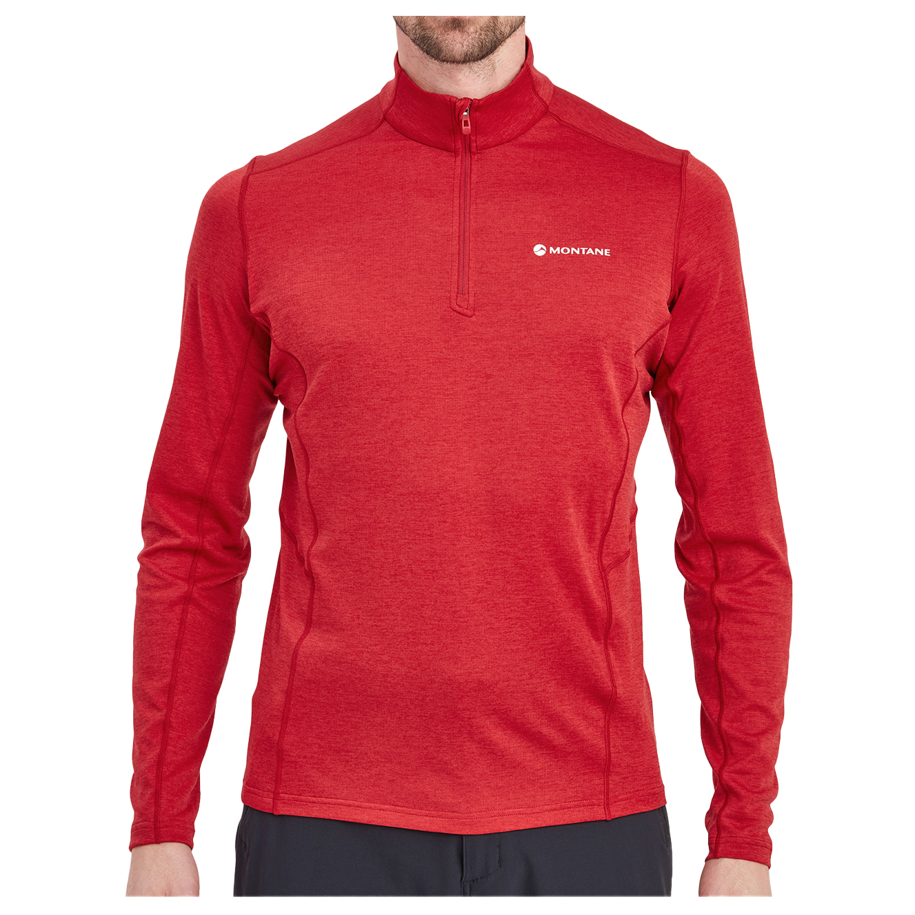 Функциональная рубашка Montane Dart Zip Neck, цвет Acer Red