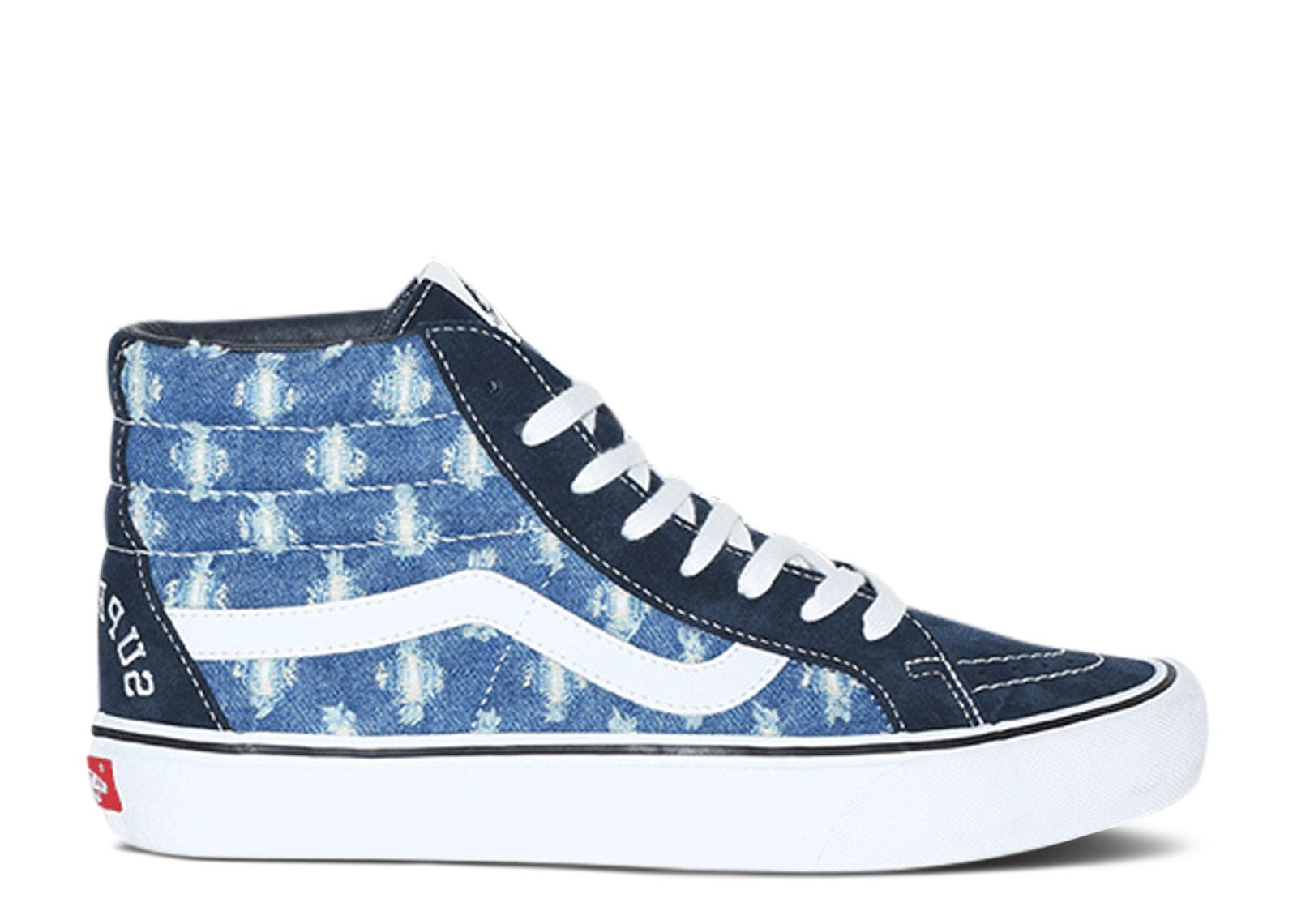 

Кроссовки Vans Supreme X Sk8-Hi 'Blue Hole Punch Denim', синий