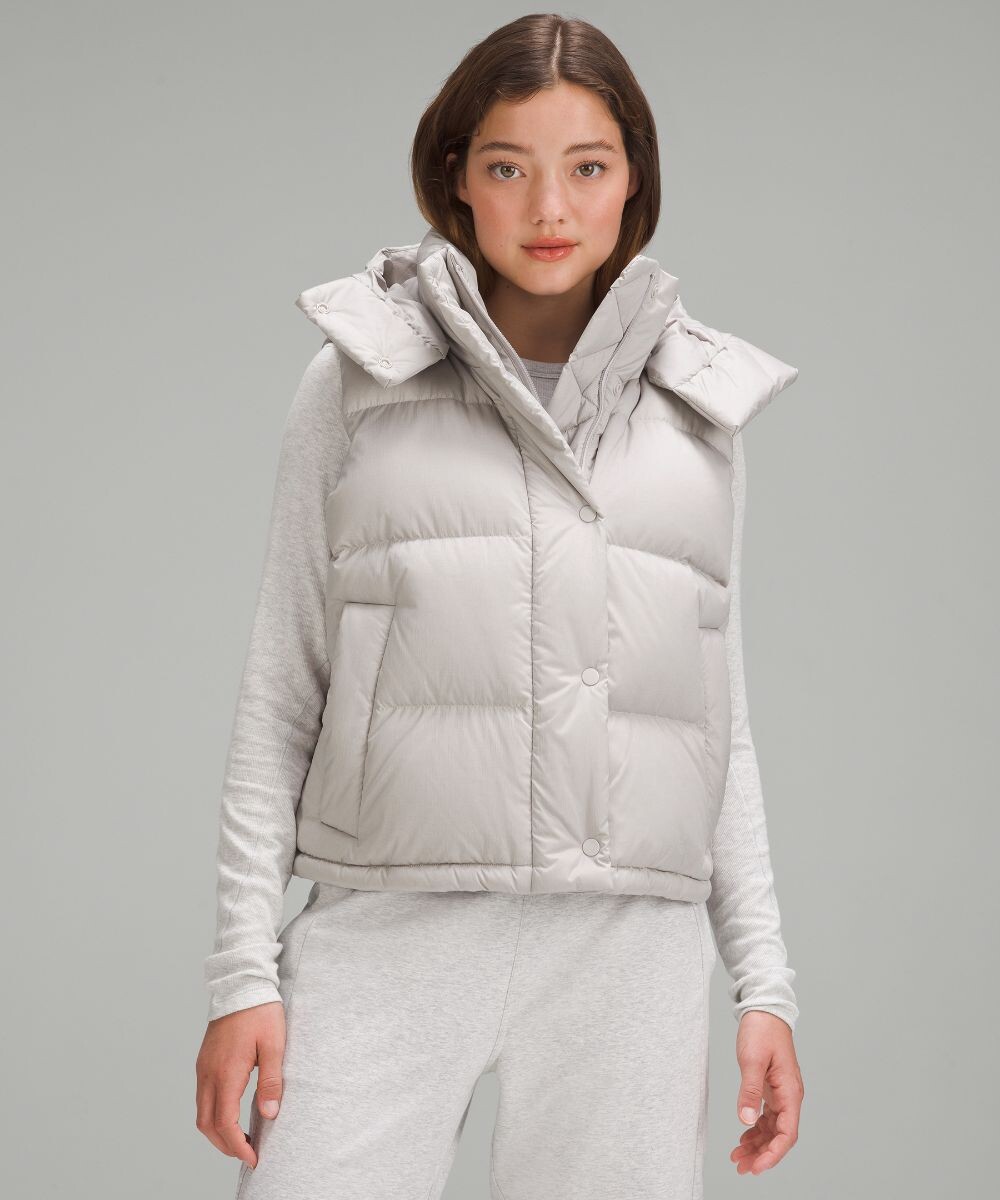 

Укороченный жилет Wunder Puff Lululemon, Серый