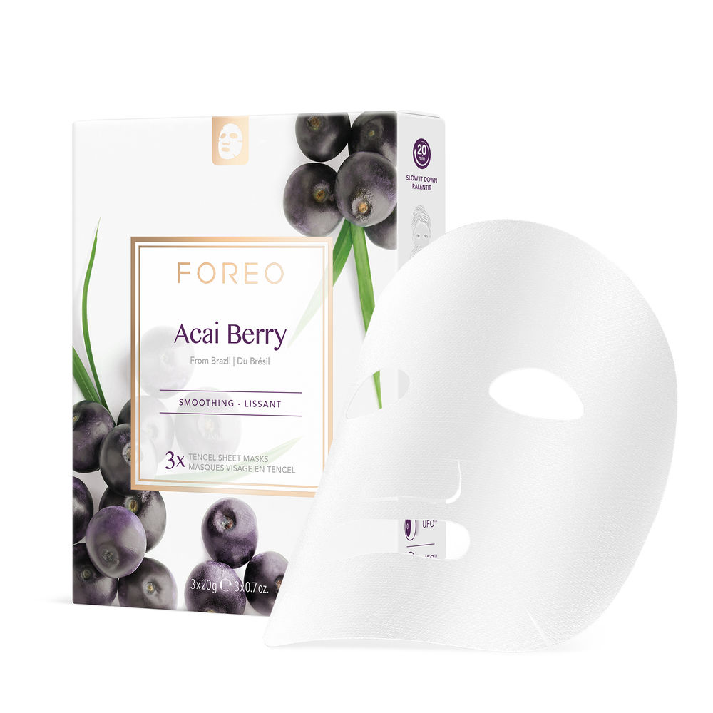 Маска для лица Farm to face sheet mask acai berry Foreo, 3 шт матирующий увлажняющий крем для лица асаи и бораго matte balancing moisturiser acai berry