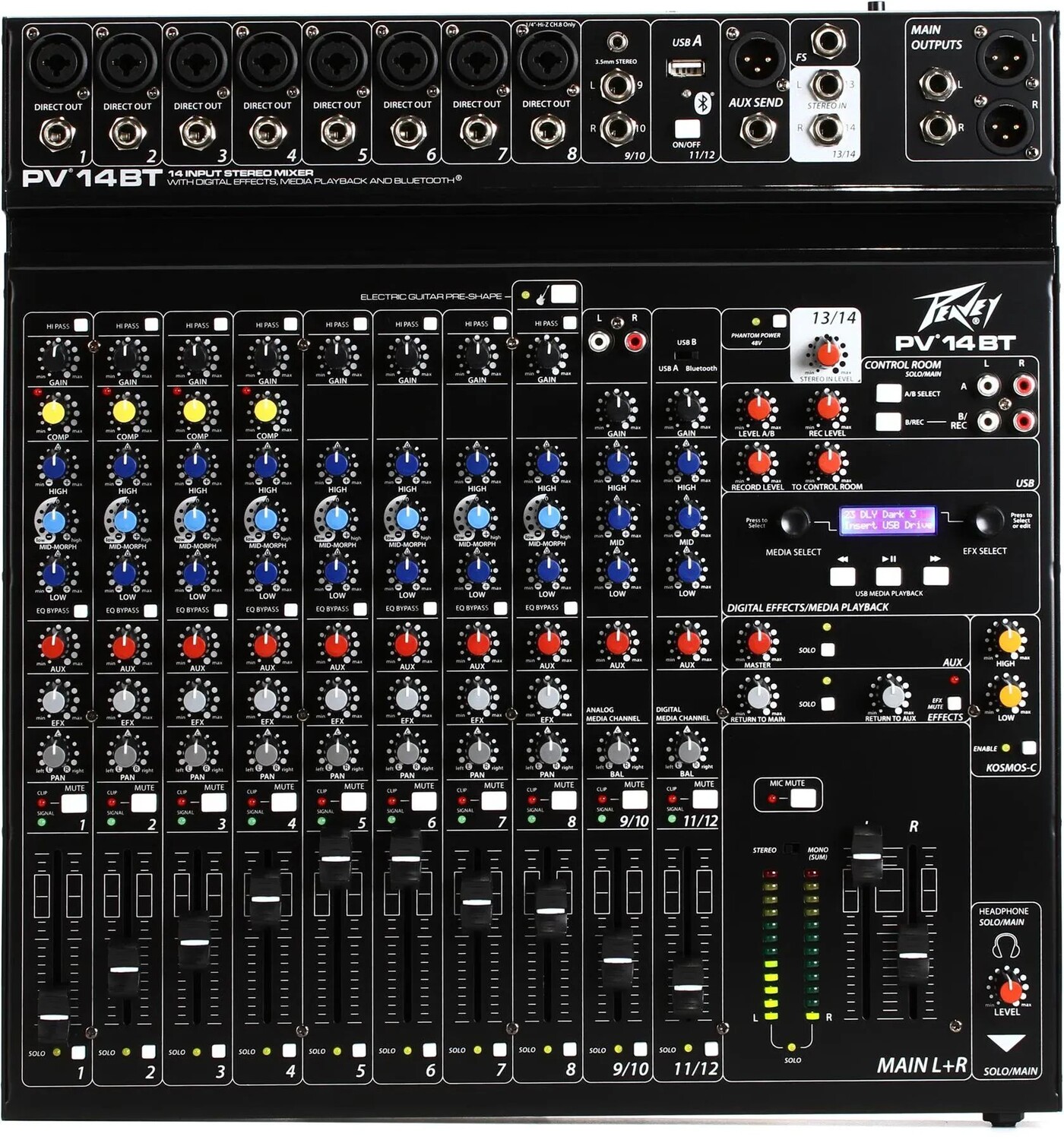 

Peavey PV 14 BT-микшер с Bluetooth и эффектами