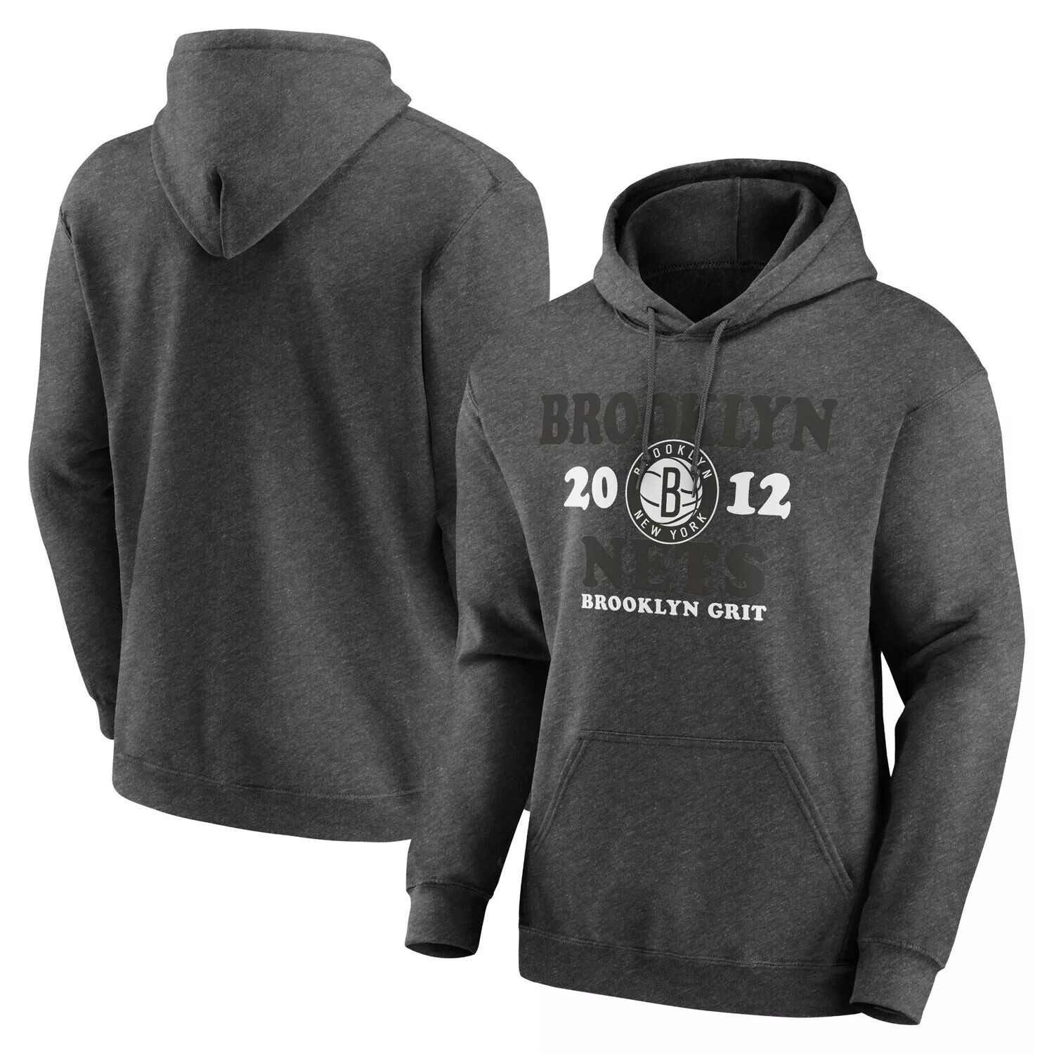 

Мужской темно-серый пуловер с капюшоном Brooklyn Nets Fierce Competitor