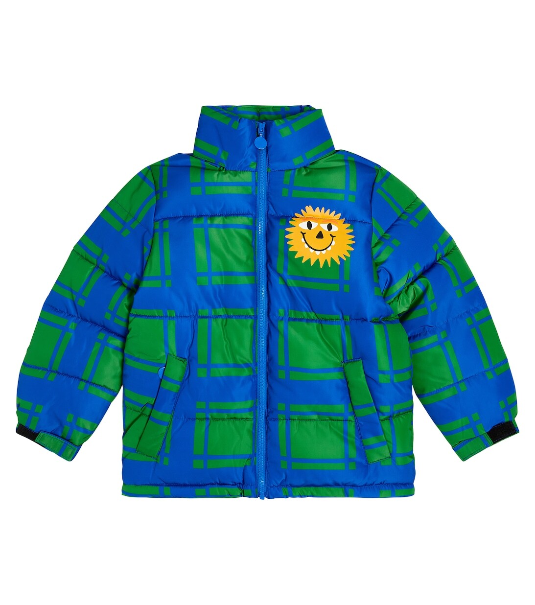 

Пуховик в клетку Stella McCartney Kids, разноцветный