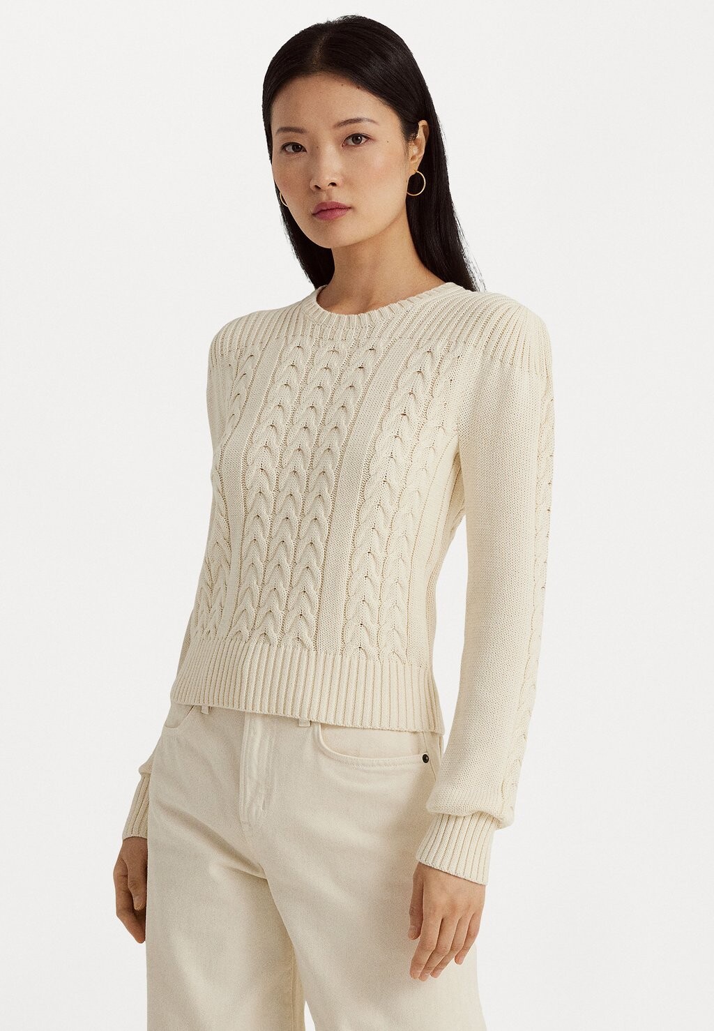 

Свитшот Lauren Ralph Lauren РАЧАНА С ДЛИННЫМ РУКАВОМ, цвет mascarpone cream