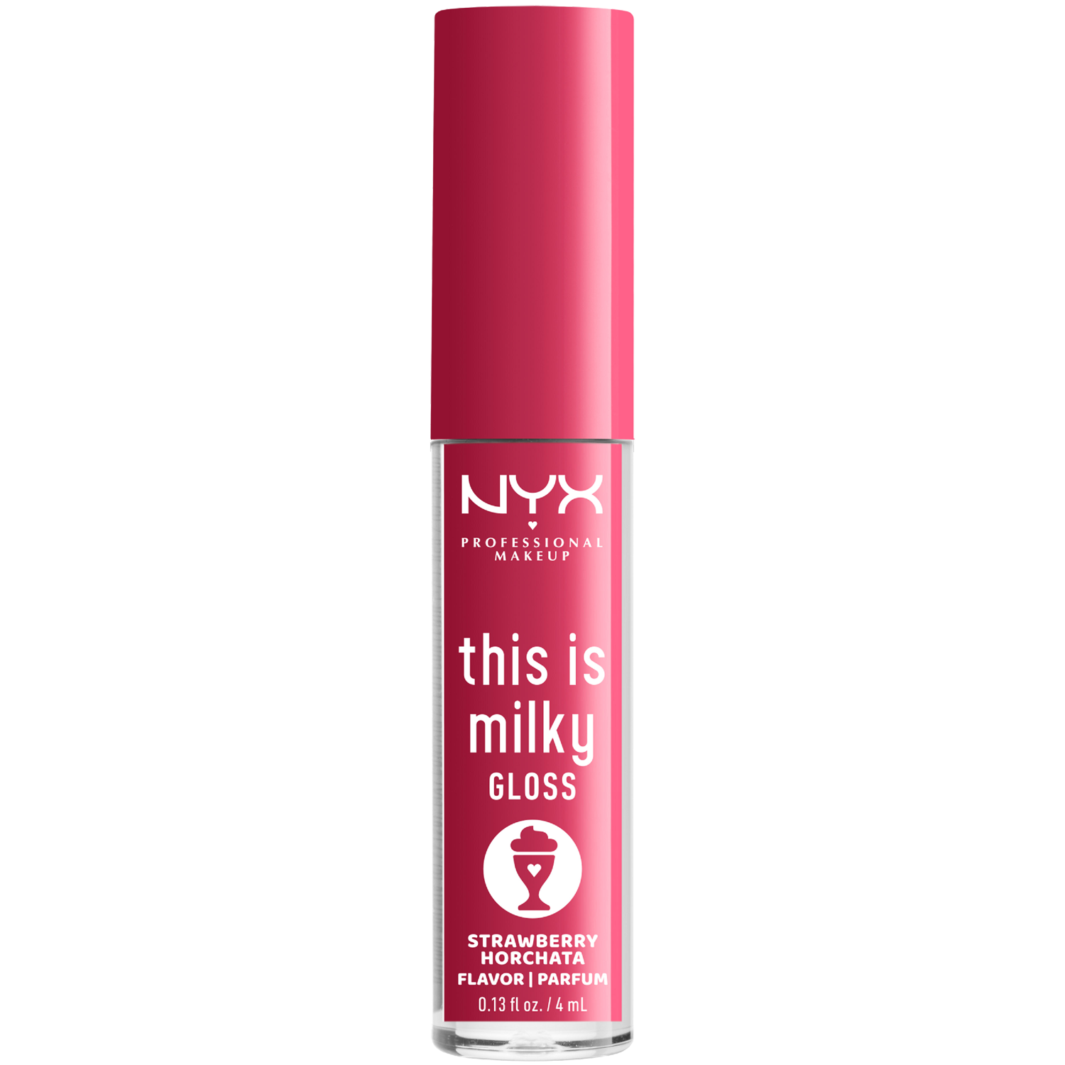 Блеск для губ «клубничный орчата» Nyx Professional Makeup This Is Milky Gloss, 4 мл увлажняющий блеск для губ придающий объем и сияние lumene luminous shine hydrating
