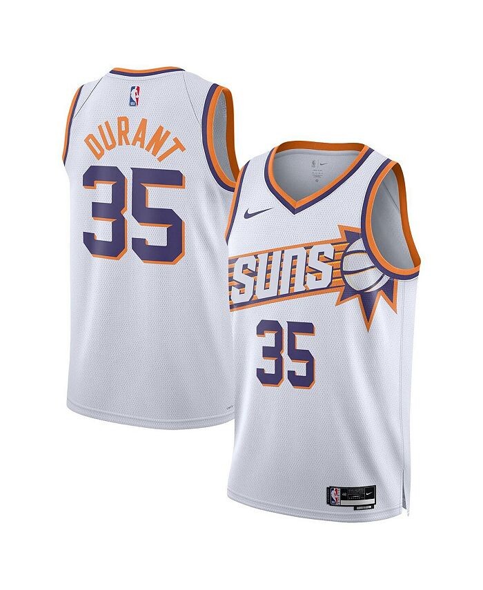 

Мужская и женская майка Кевина Дюранта White Phoenix Suns Swingman — Association Edition Nike, белый