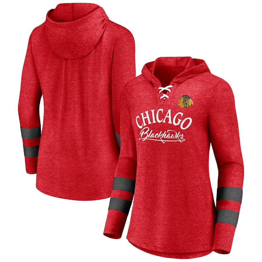

Пуловер с капюшоном Fanatics Branded Chicago Blackhawks, красный