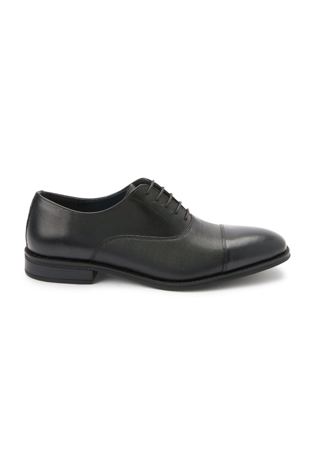 

Элегантные туфли на шнуровке Leather Oxford Toe Cap Shoes Next, черный