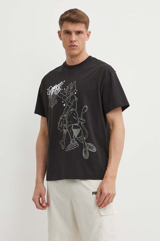 

Хлопковая футболка Puma, черный