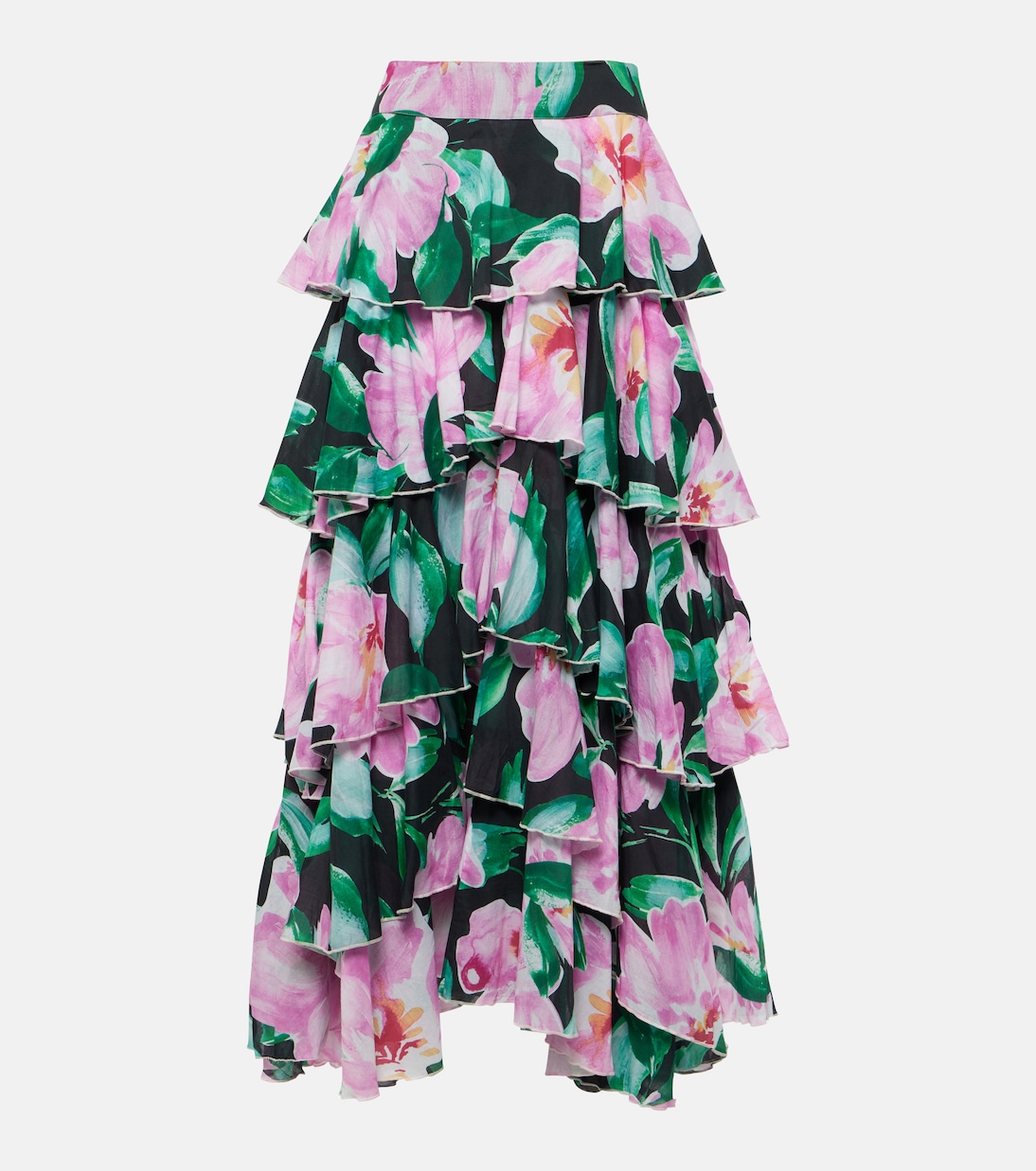 цена Ярусная юбка макси cordelia с цветочным принтом Alexandra Miro, мультиколор