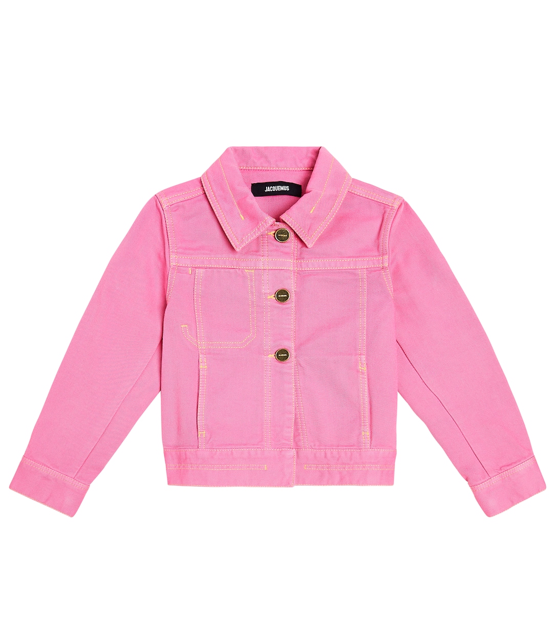 Джинсовая куртка la veste de nimes Jacquemus Enfant, розовый джемпер jacquemus розовый