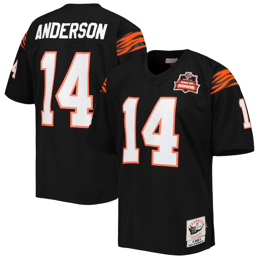 

Джерси Mitchell & Ness Cincinnati Bengals, черный