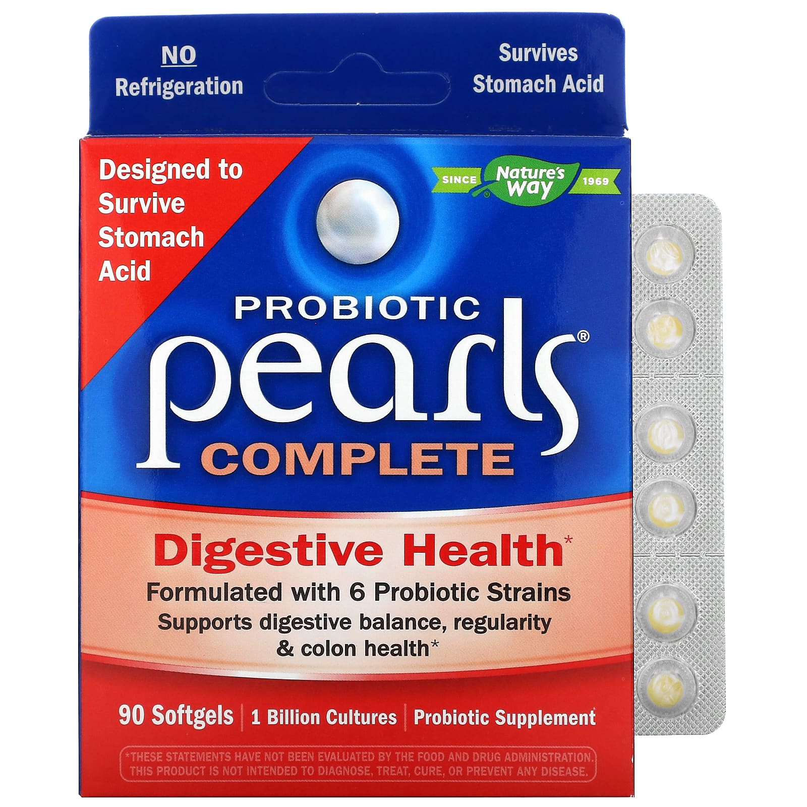 Nature's Way Probiotic Pears Complete 90 гелей