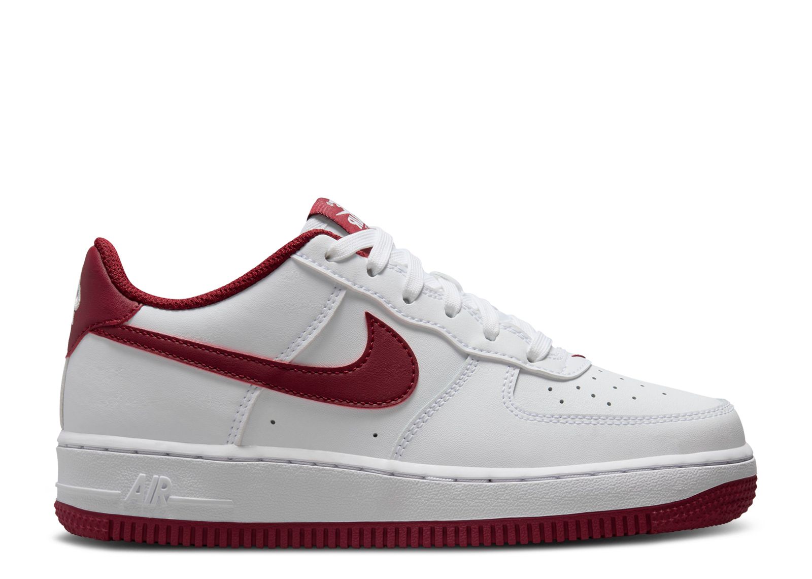 Кроссовки Nike Air Force 1 Gs 'White Team Red', белый new nike air force 1 script swoosh women white skateboarding shoes original light weight outdoor sports sneakers