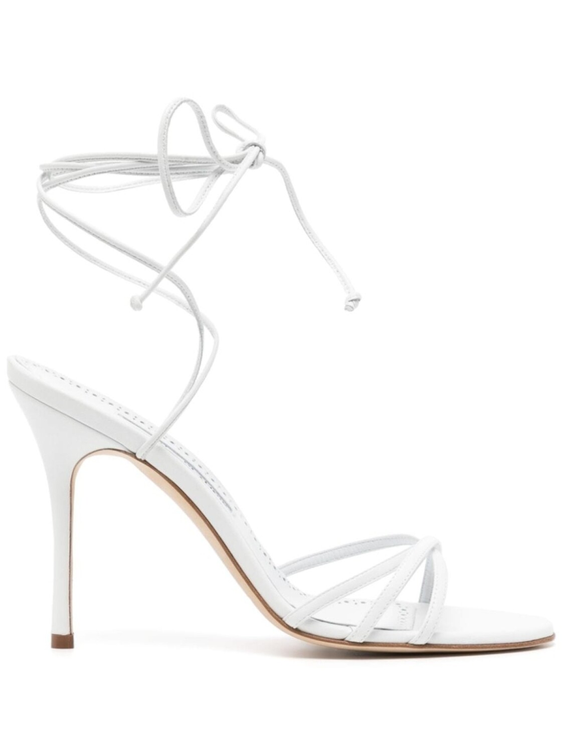 

Manolo Blahnik босоножки на шнуровке, белый