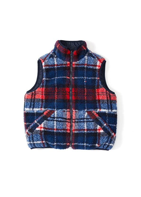 

Двусторонний жилет для мальчика темно-синего цвета Tommy Hilfiger