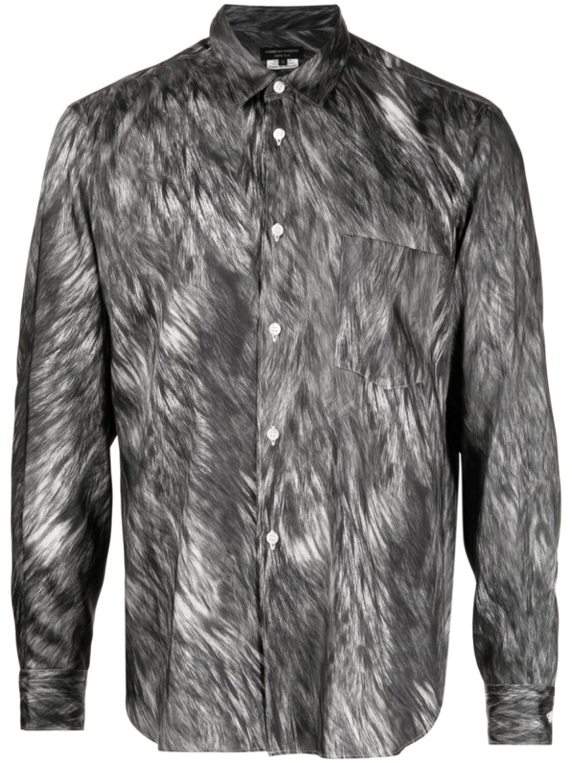 

Comme des Garçons Homme Plus рубашка с узором, черный