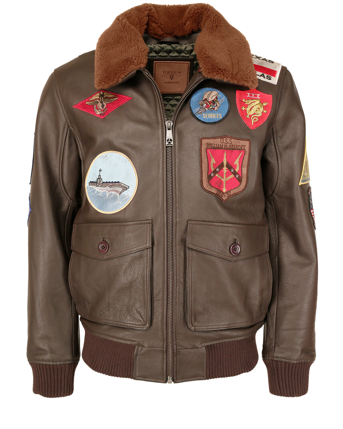 

Кожаная куртка TOP GUN TG20201007, темно коричневый
