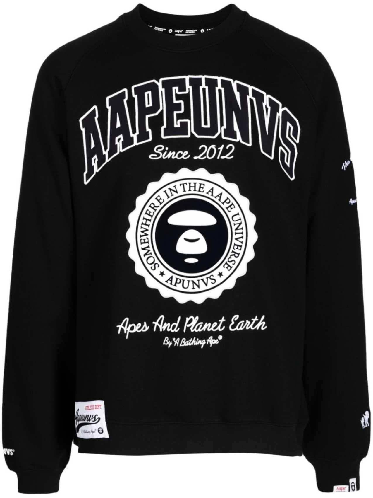 

AAPE BY *A BATHING APE толстовка с логотипом, черный