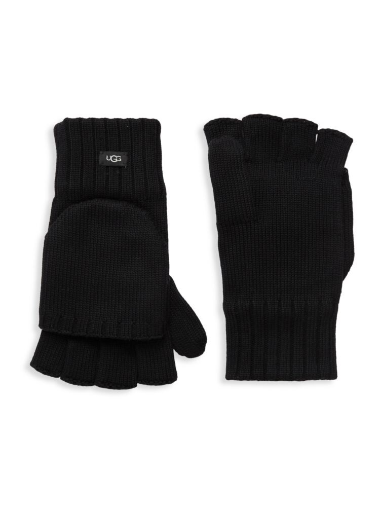 

Перчатки без пальцев с откидной крышкой Ugg, черный