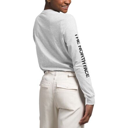 

Футболка Hit с длинными рукавами и графикой женская The North Face, цвет TNF Light Grey Heather/TNF Black